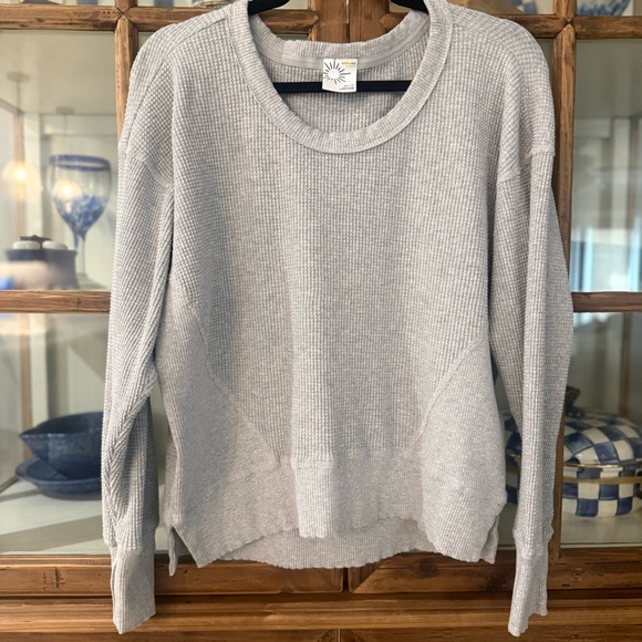 aerie Tops - Aerie OFFLINE Waffle Knit Crewneck Sweatshirt XS